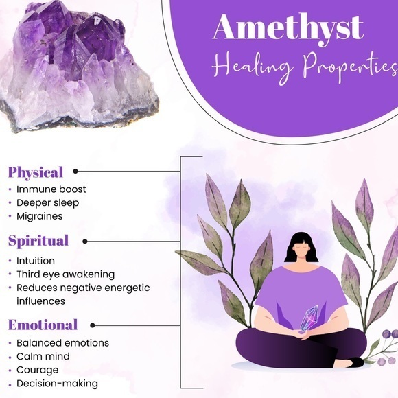 26+ carat rough natural amethyst copper necklace - Picture 4 of 5